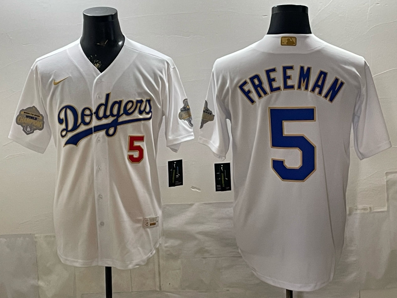 Men 2026 Los Angeles Dodgers #5 Freeman White Game Nike MLB Jersey 04003004